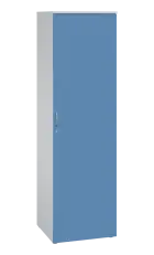 LE TR - 525 skříň léková s trezorem, pravá, korpus bílý, dvířka pastelově modrá